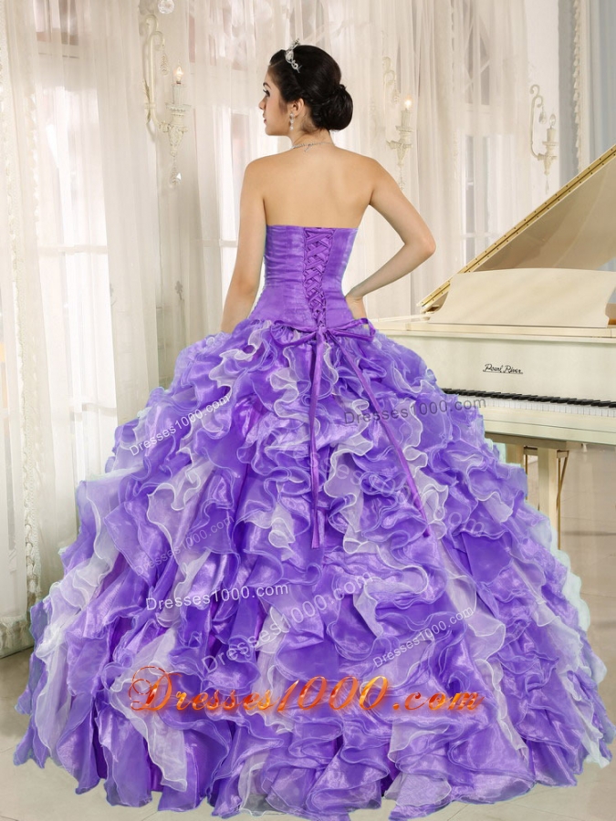 Beading and Ruffles Custom Made 2014 New Style Quinceanera Dresses