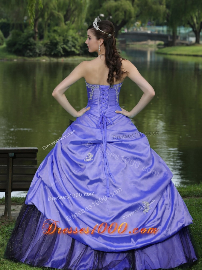 Custom Made Puffy Strapless 2014 Lavender Quinceanera Dresses