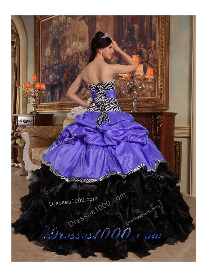 Elegant Puffy Sweetheart Pick-ups 2014 Quinceanera Dresses