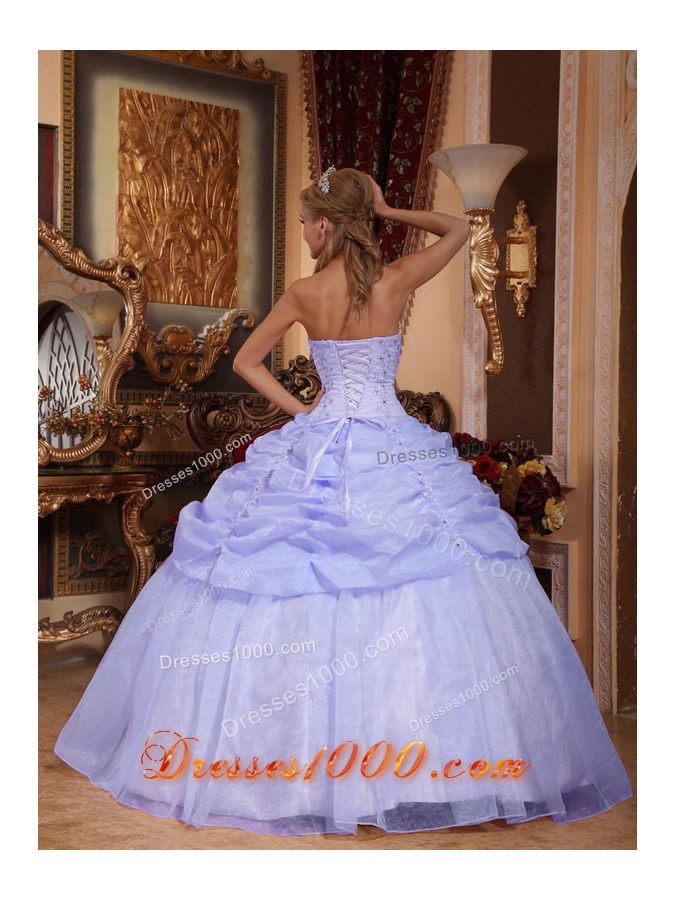 New Style Puffy Strapless 2014 Spring Appliques Quinceanera Dresses