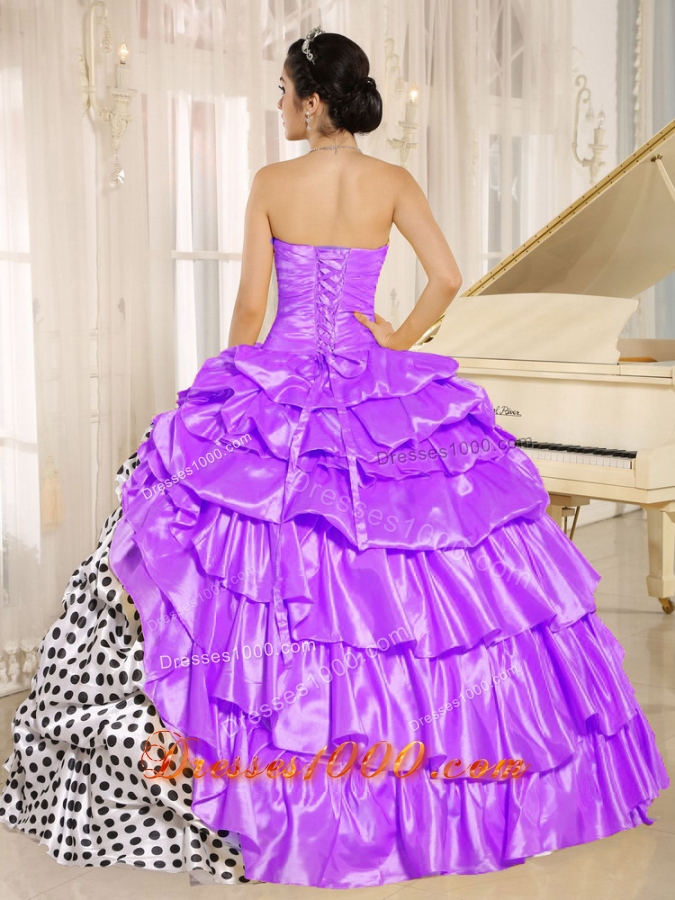 Popular Strapless 2014 Spring Quinceanera Dresses with Pick-ups