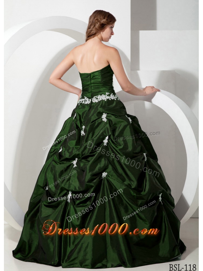 2014 Ball Gown Sweetheart Quinceanera Dresses with Appliques