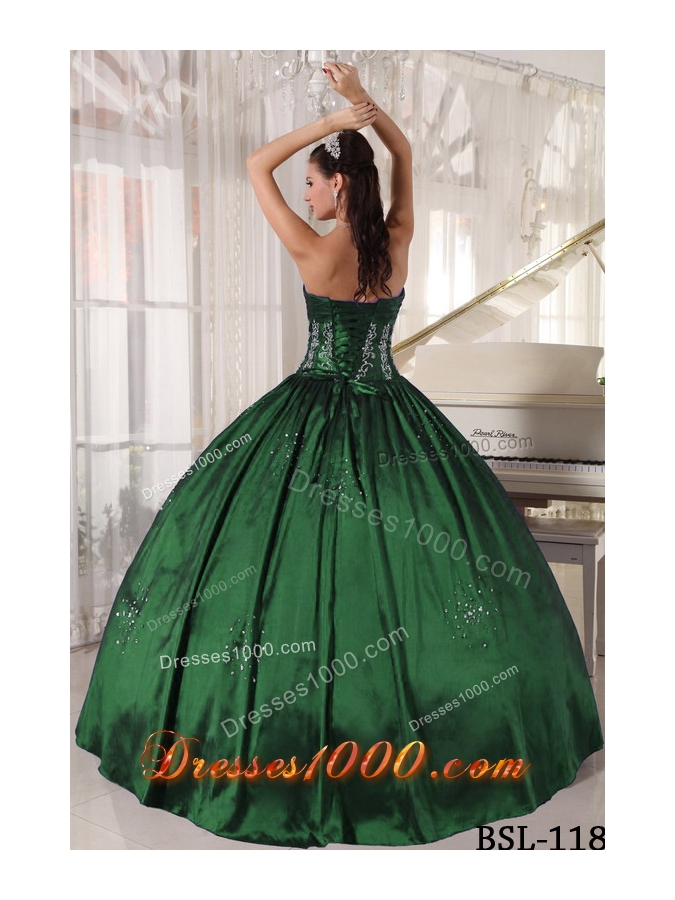 Affordable Ball Gown Strapless Quinceanera Dresses with Embroidery Beading