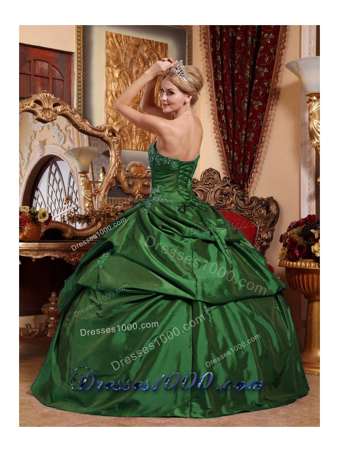 Strapless Beading and Appliques Quinceanera Dresses for Military Ball
