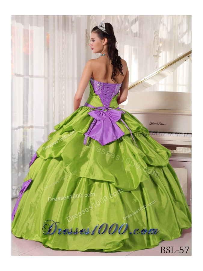 Ball Gown Strapless Appliques Quinceanera Dress with Bows