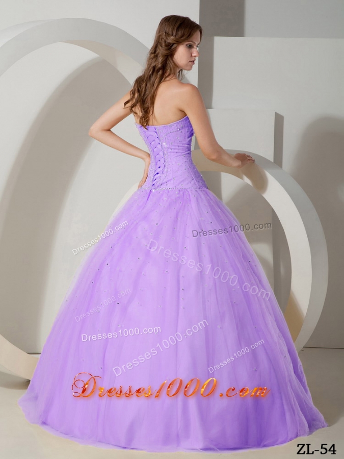 Ball Gown Strapless Beading Quinceanera Dresses Gowns