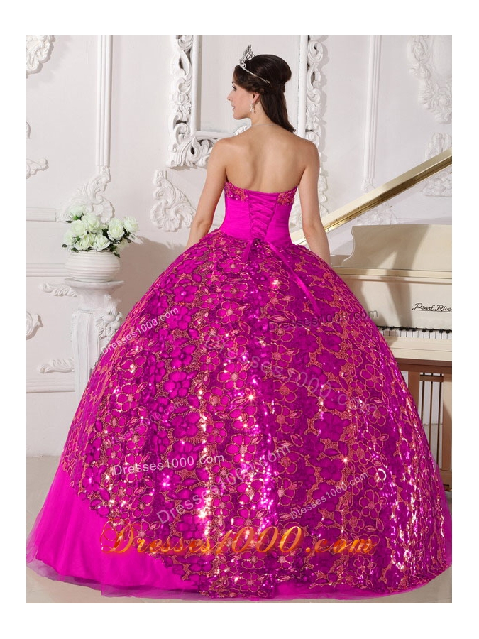 Brand New Strapless Tulle Ruching Quinceanera Dress with Special Fabric