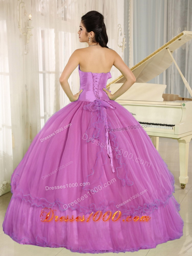 Beading and Bowknot Sweetheart Quinceanera Dress for Custom Made