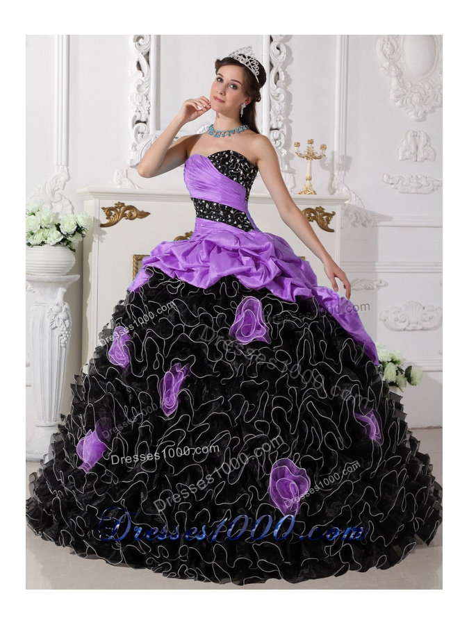 black sweet 15 dresses