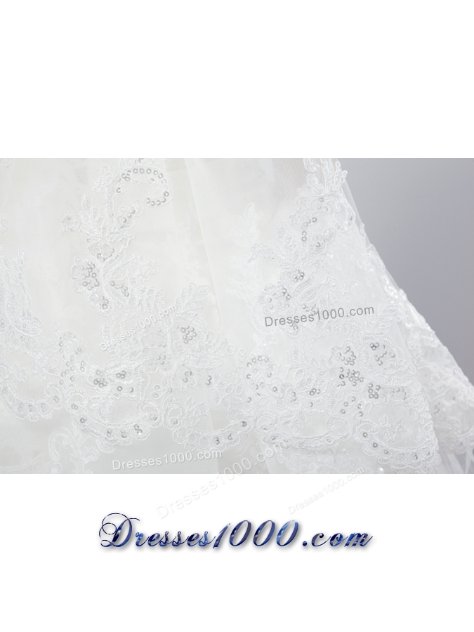 Discount Two-Tier Classic Wedding Veils with Lace Edge