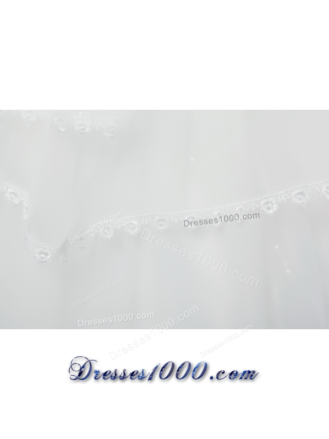 Graceful One-Tier Lace Edge Elbow Veils for Wedding Party