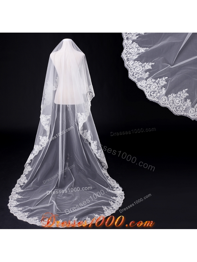 Two-Tier Tulle Drop Veil Bridal Veils for Wedding Party
