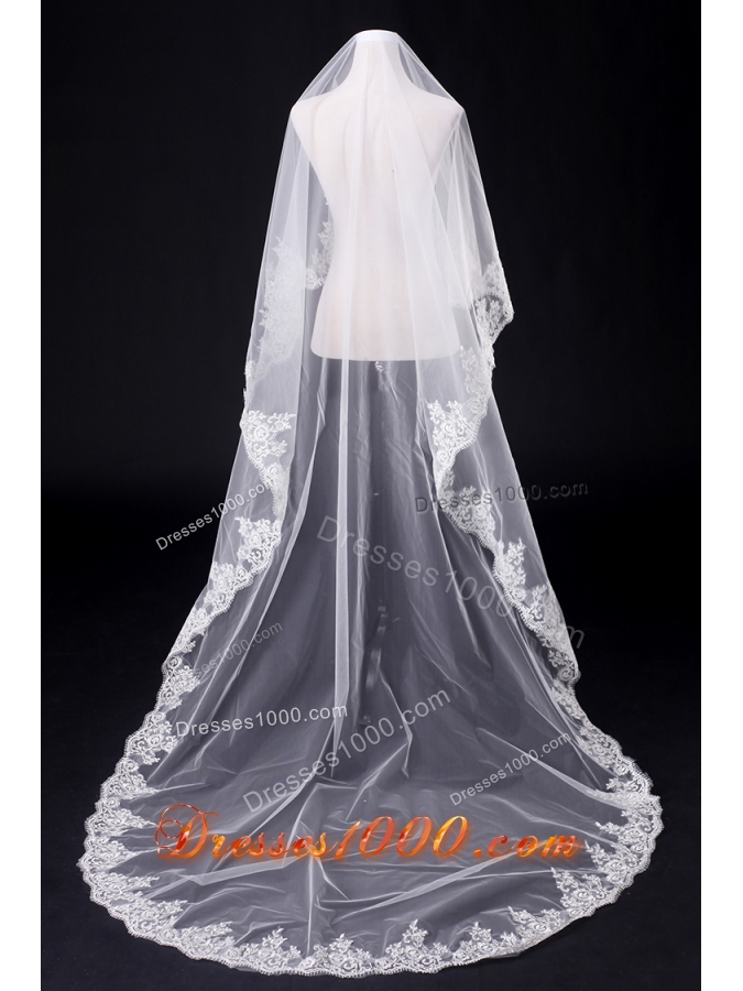 Two-Tier Tulle Drop Veil Bridal Veils for Wedding Party