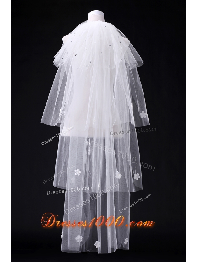 Cheap Four-Tier Cut Edge Drop Veil Wedding Veils