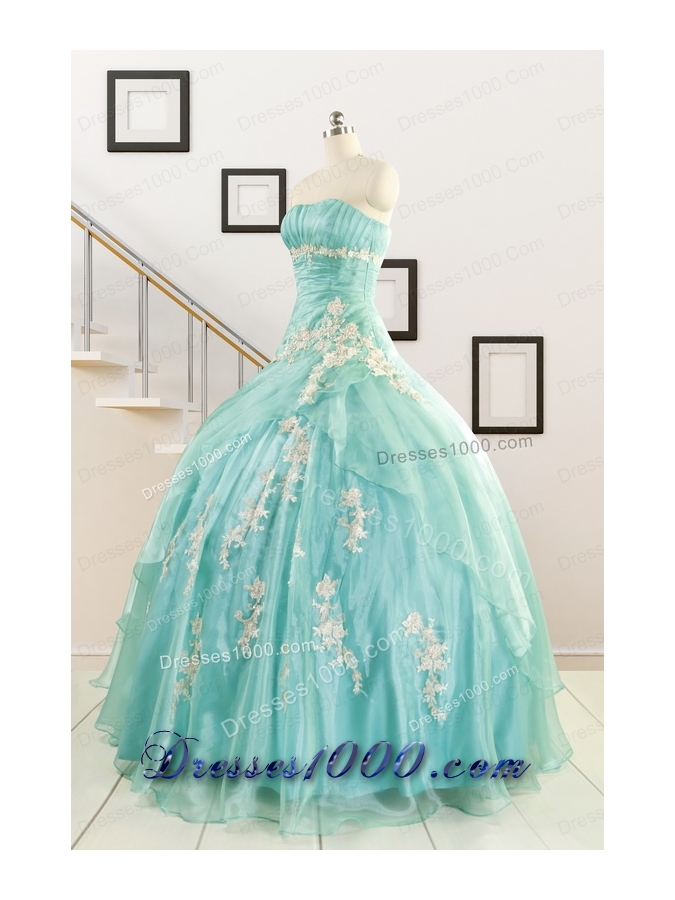 Ball Gown Sweetheart Cheap Quinceanera Dresses with Appliques