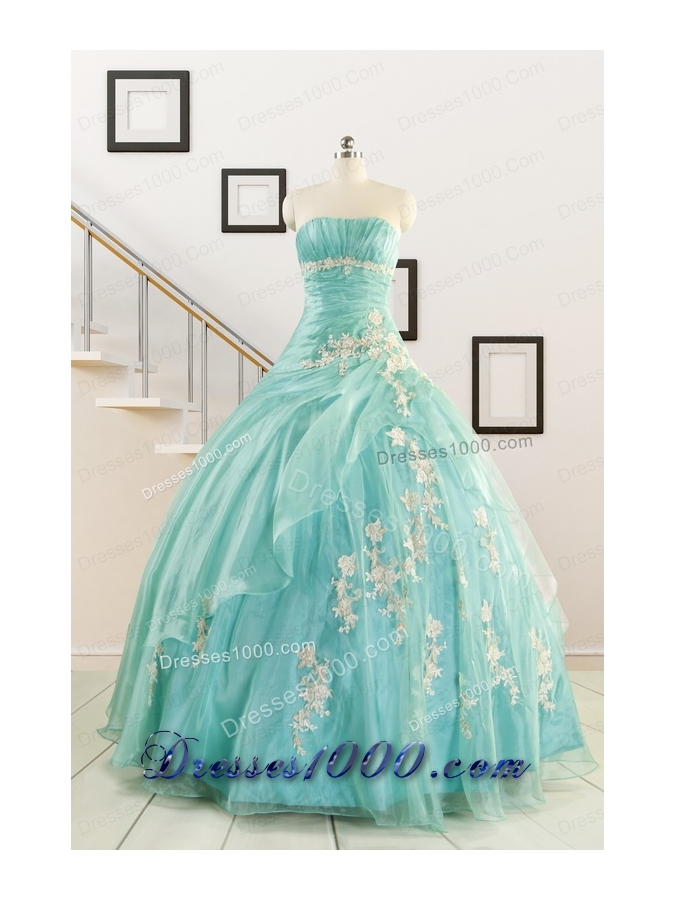 Ball Gown Sweetheart Cheap Quinceanera Dresses with Appliques