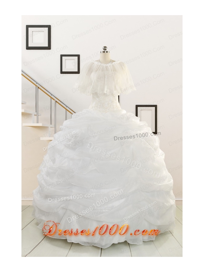2015 Puffy Strapless New Style Beading Quinceanera Dresses