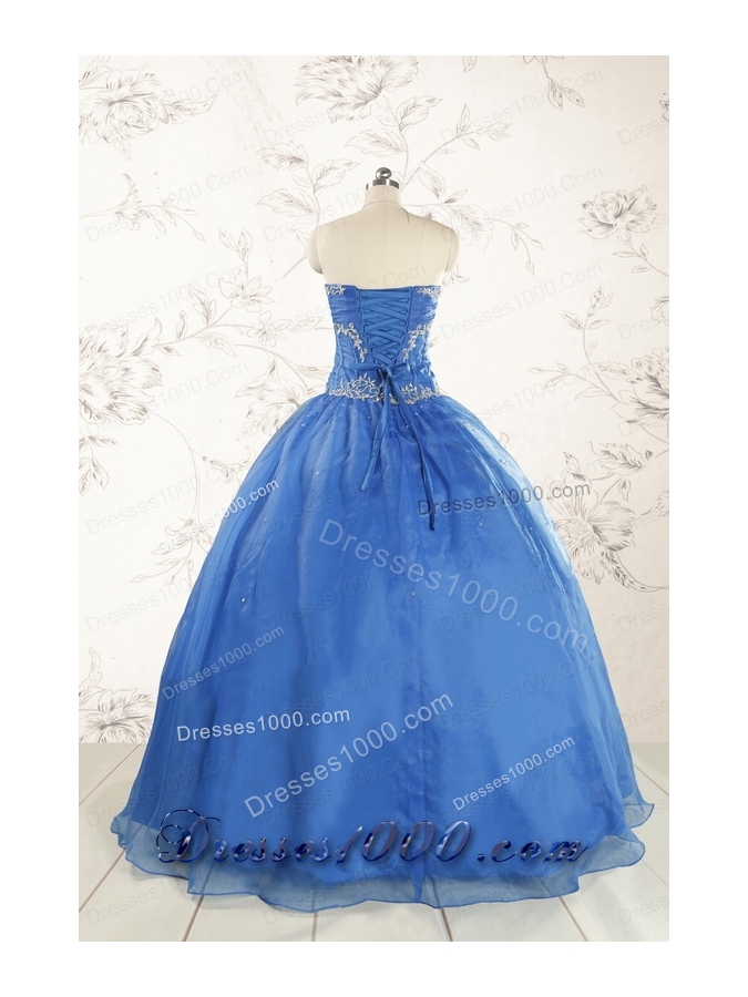 Cheap Beading Quinceanera Dresses in Royal Blue for 2015