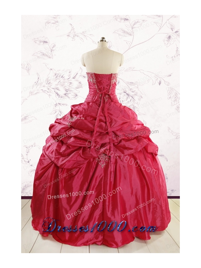 New Style Strapless Appliques Quinceanera Dresses