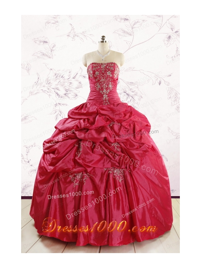 Top Seller 2015 Sweet 16 Dresses with Appliques