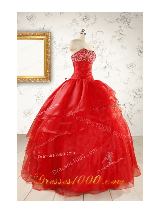 Most Popular Strapless Quinceanera Dresses for 2015