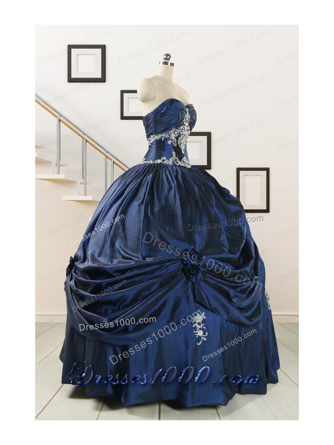 Trendy Sweetheart Quinceanera Gowns with Appliques