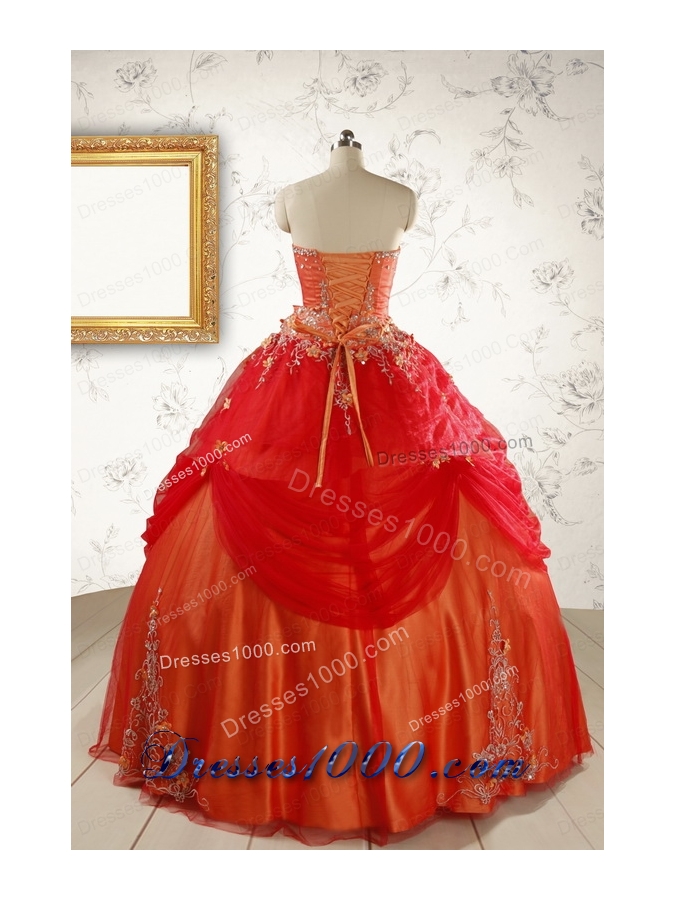 Beautiful Strapless Sweet 16 Dresses with Appliques