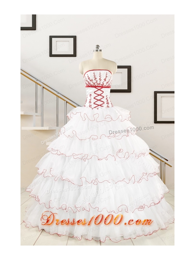Popular White Sweet 16 Dresses with Appliques