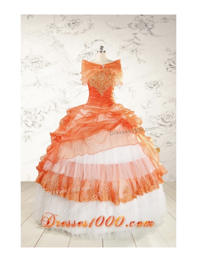 2015 Perfect Strapless Quinceanera Dresses with Beading