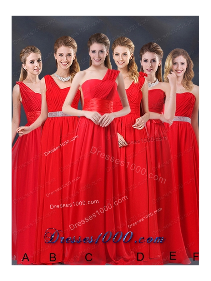 One Shoulder Empire Sequins 2015 Beautiful Prom Dresses