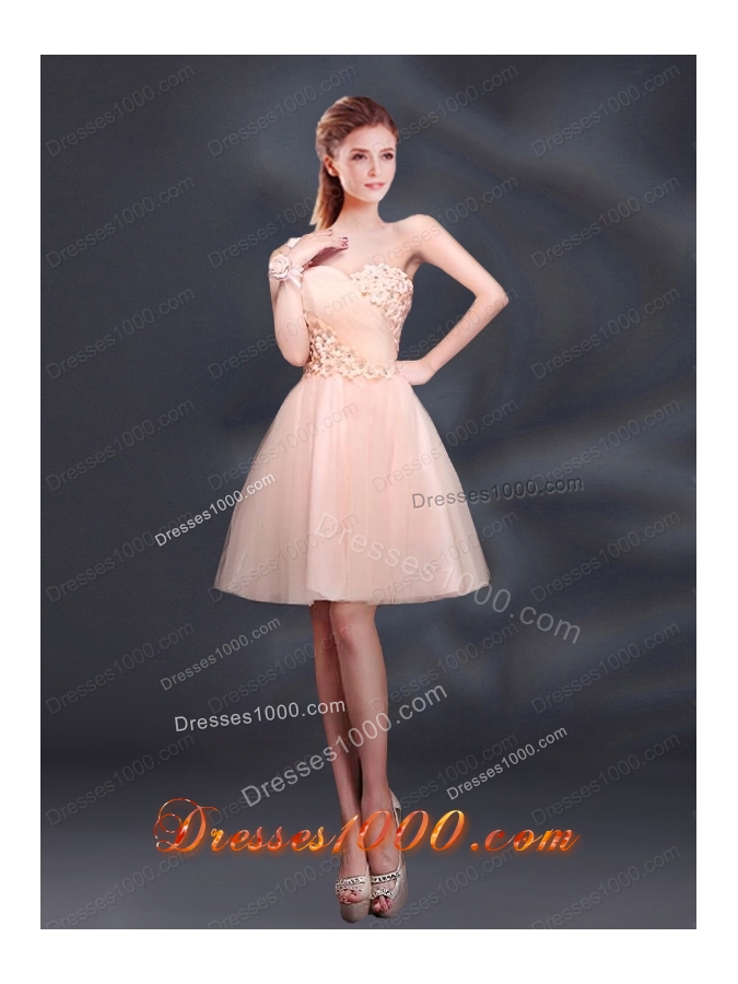 2015 Lace Up Organza Prom Dress with A Line