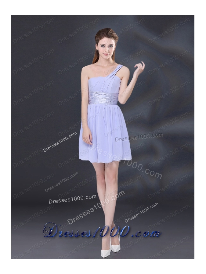 2015 Elegant Chiffon Lace Up Prom Dress in Lavender