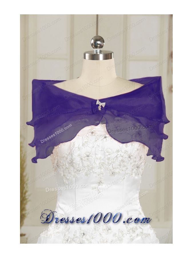 2015 Elegant Sweetheart Purple Quinceanera Dresses with Appliques