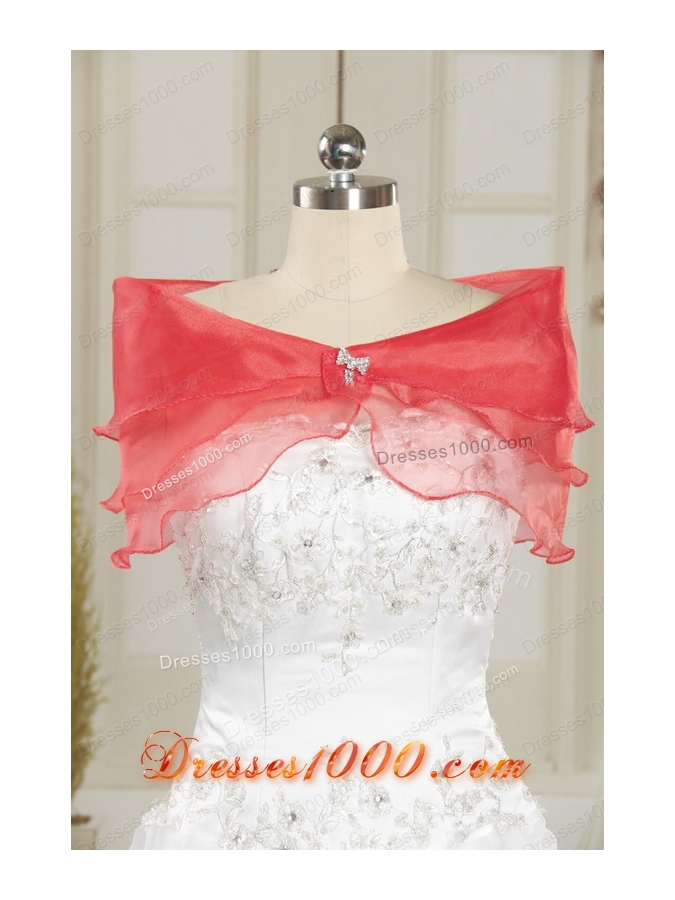 2015 Exquisite Quinceanera Gowns with Ruching and Appliques