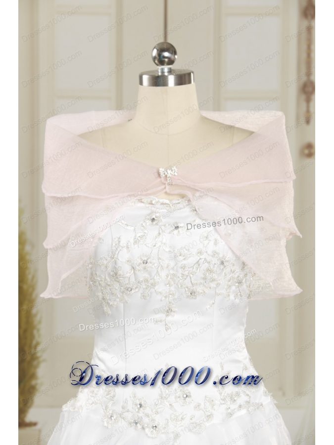 Appliques and Belt 2015 Brand New Quinceanera Dresses