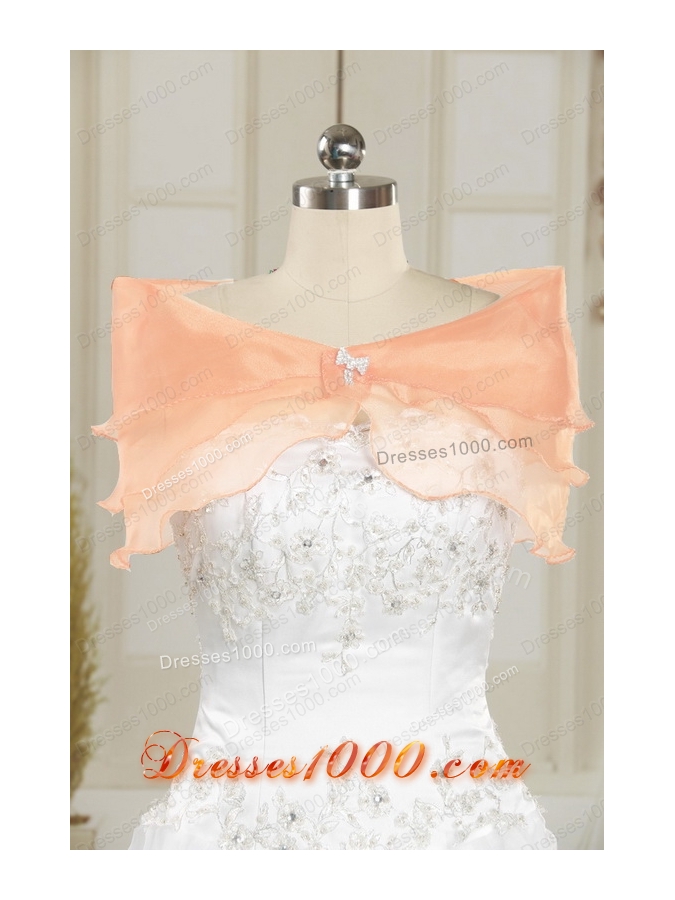 2015 Elegant Sweetheart Leopard Quinceanera Dresses in Orange