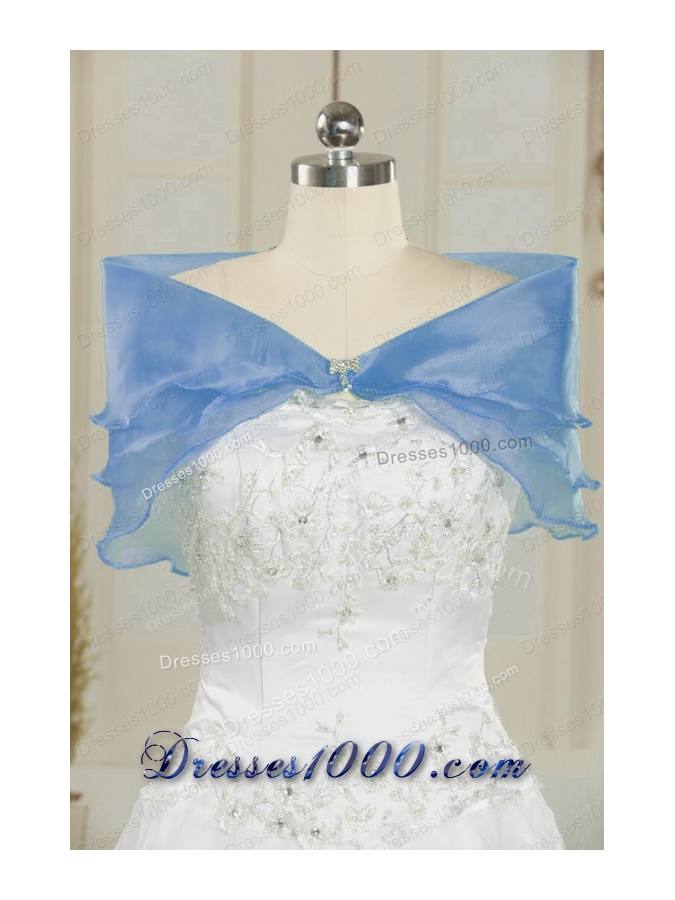 2015 Fashionable Strapless Quinceanera Dresses with Beading and Ruffles