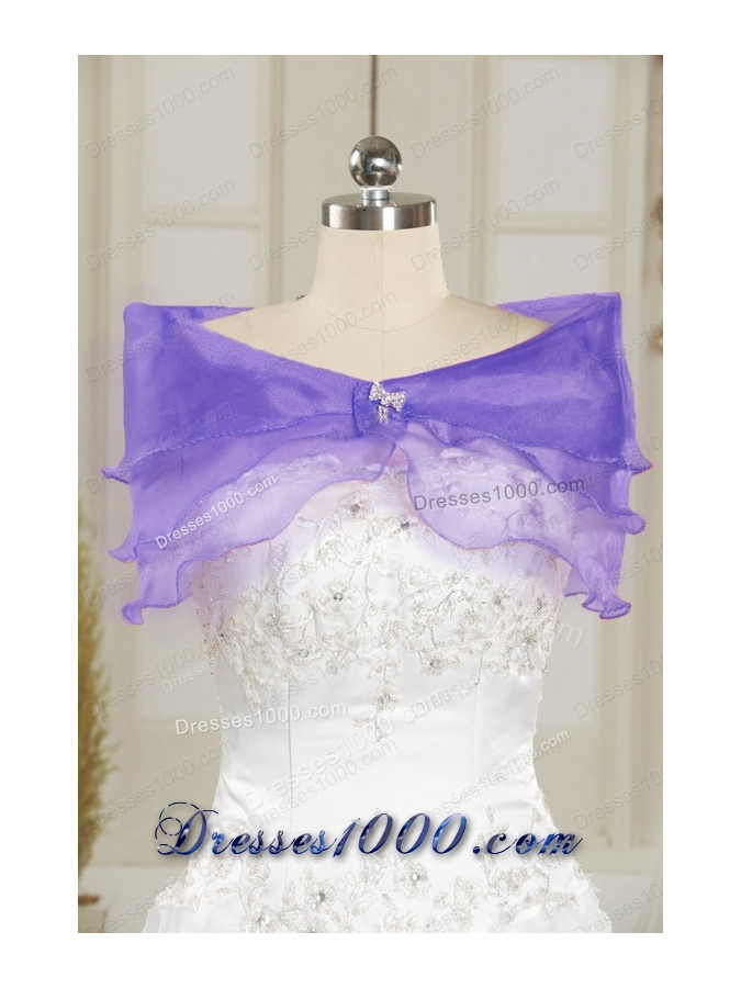 Fashionable Sweetheart Purple Sweet 15 Dresses with Appliques for 2015