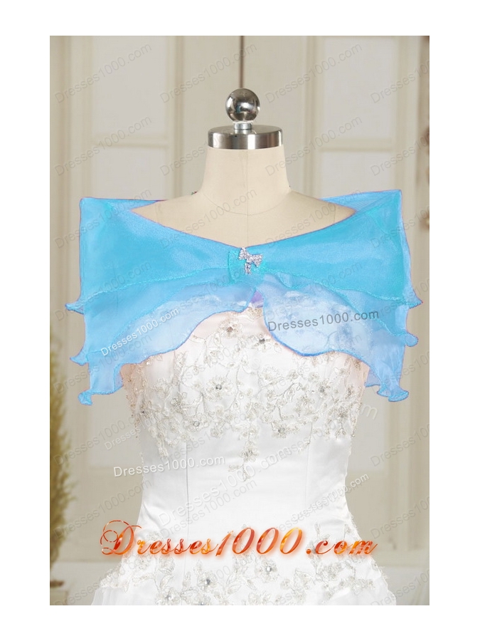 In Stock Sweetheart Beading Quinceanera Dress in Aqua Blue