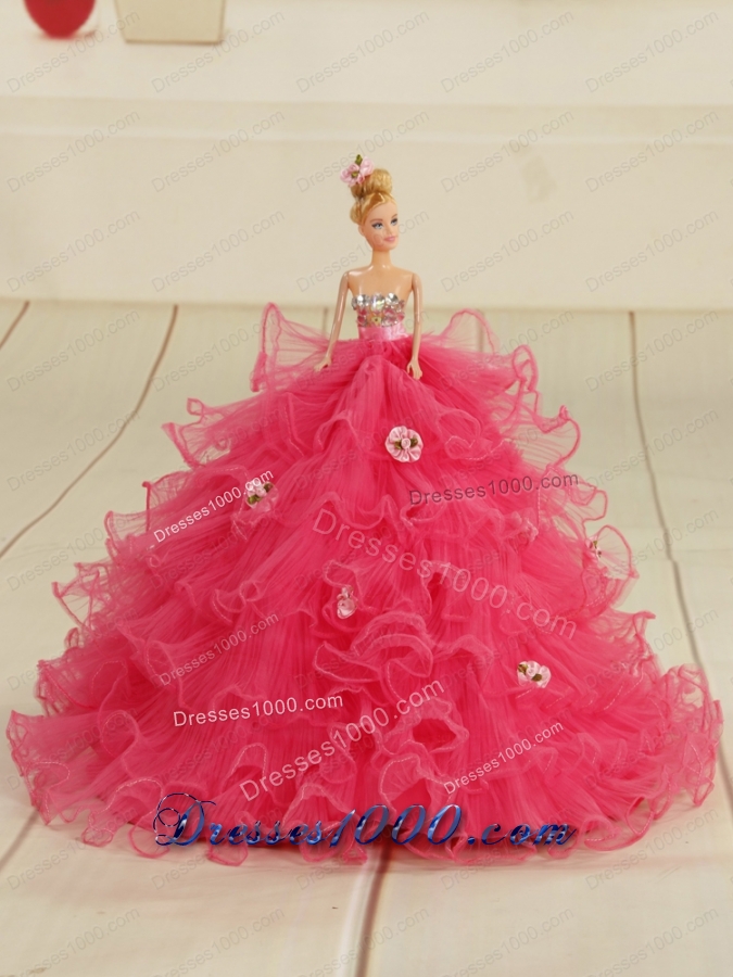 In Stock Fuchsia Quinceanera Dresses with Beading and Appliques for 2015