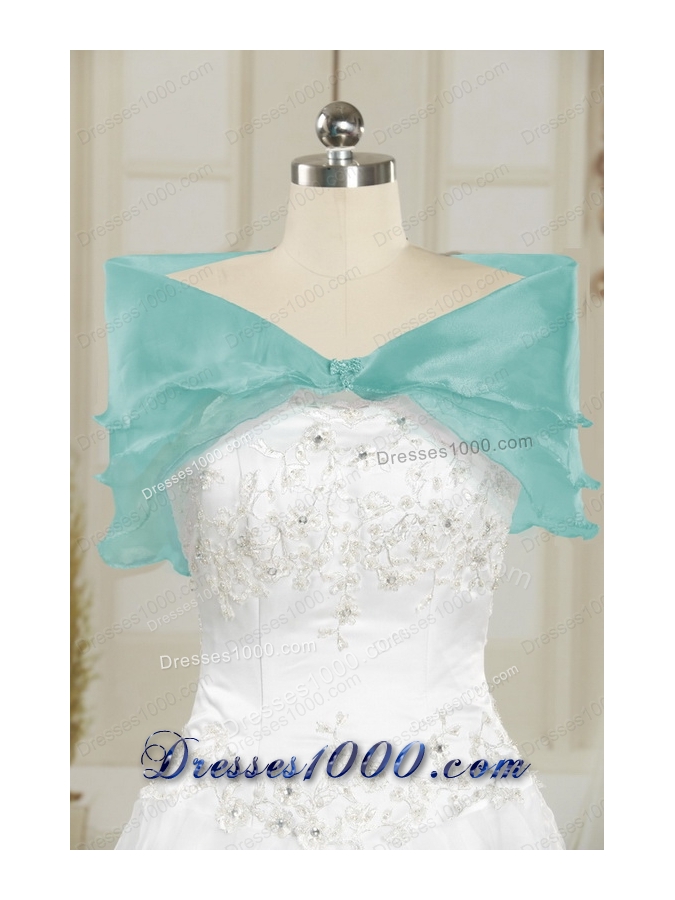 In Stock One Shoulder Light Blue Quinceanera Dress for 2015