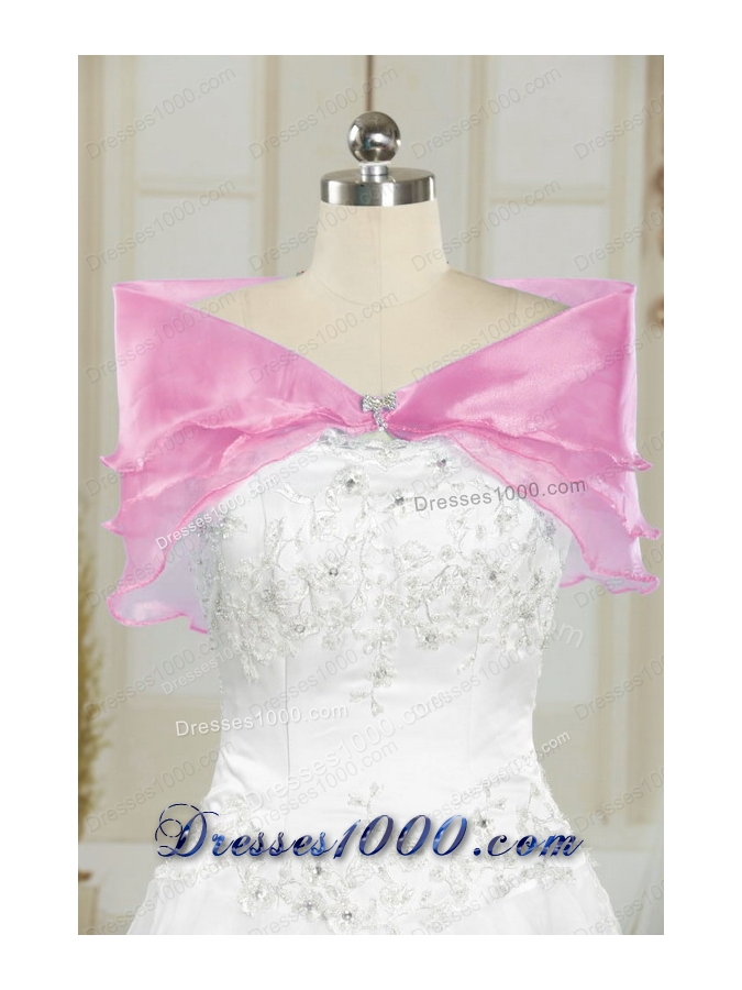 In Stock Pretty Sweetheart Beading Baby Pink Quinceanera Dresses