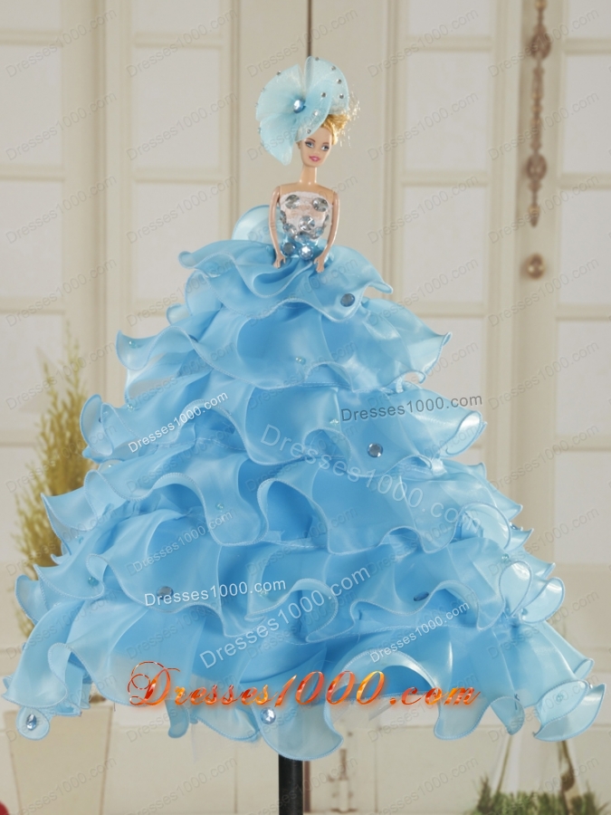 In Stock Spring Wonderful Strapless Appliques Quinceanera Dresses in Teal