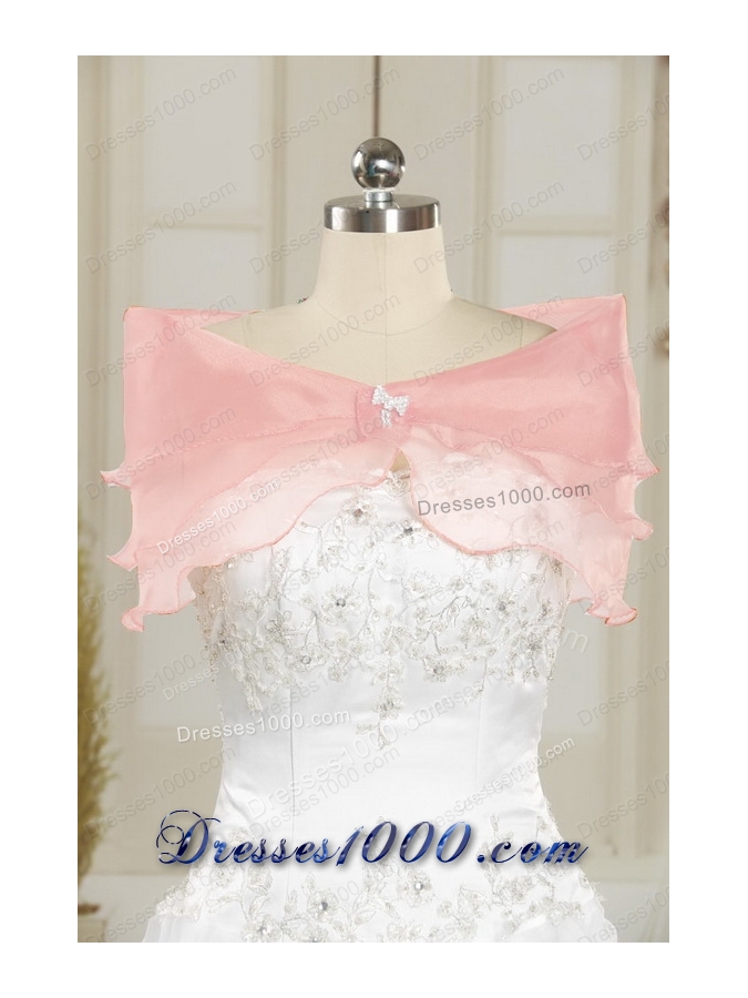 In Stock Strapless Quinceanera Dresses with Beading and Pick Ups