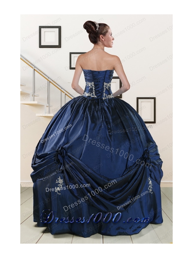 In Stock Sweetheart Quinceanera Gowns with Appliques