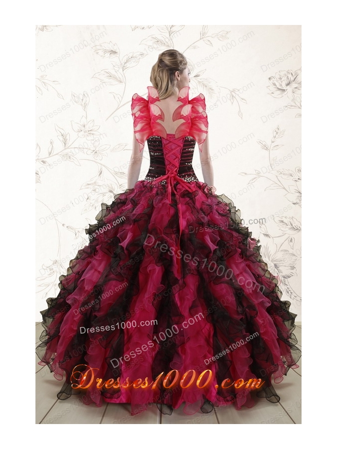 Cheap Multi Color 2015 Quinceanera Dresses with Sweetheart