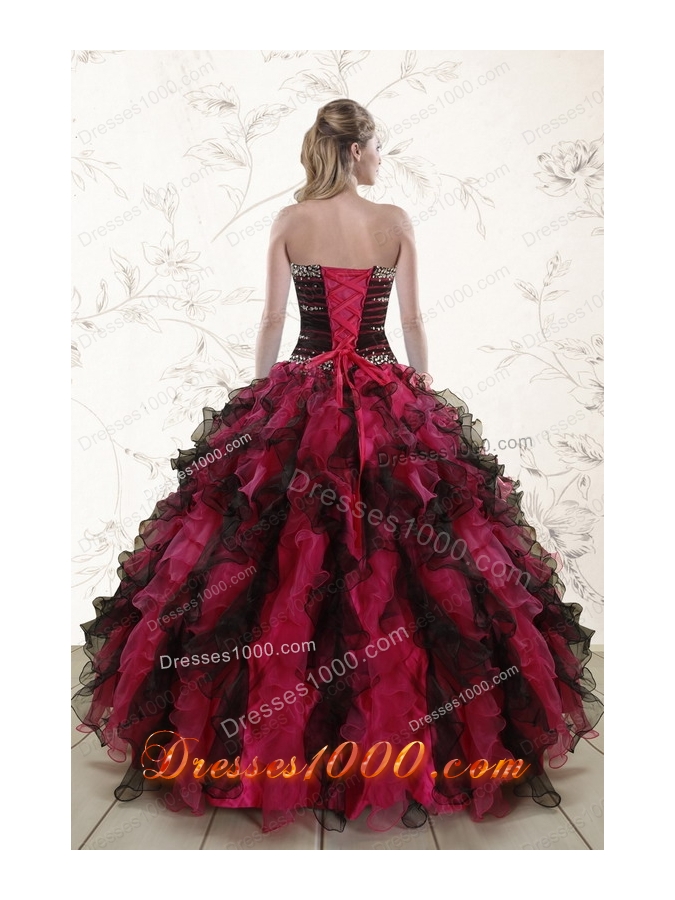 Cheap Multi Color 2015 Quinceanera Dresses with Sweetheart
