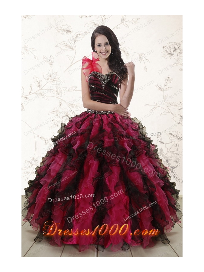 Cheap Multi Color 2015 Quinceanera Dresses with Sweetheart