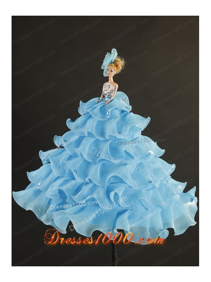 Fashionable Beading Strapless Multi-color Quinceanera Dress for 2015