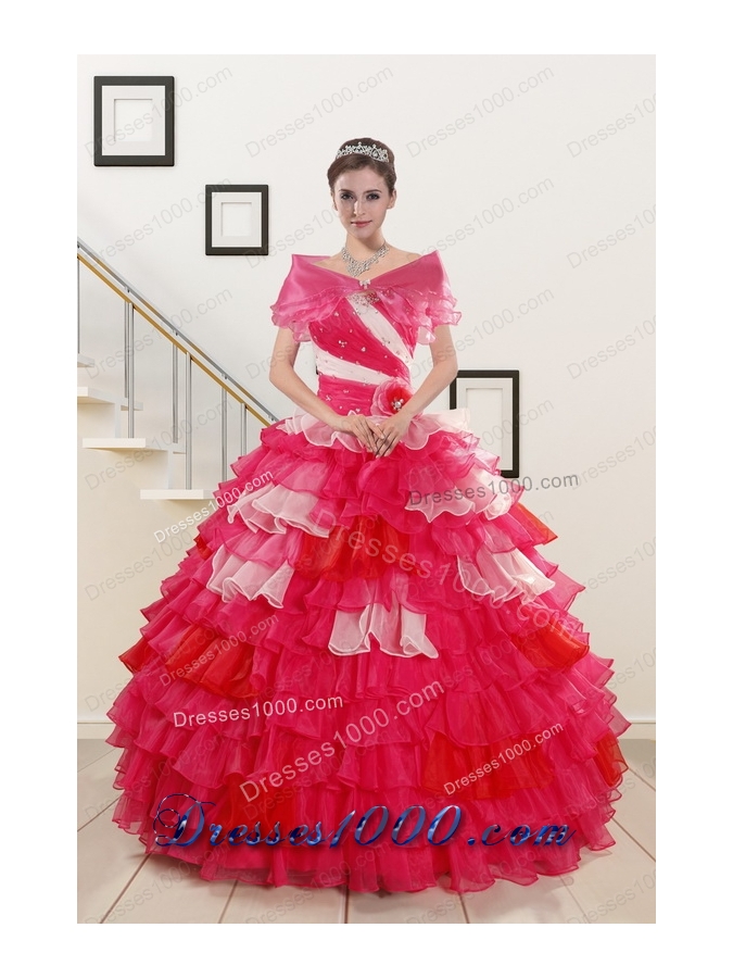 Most Popular One Shoulder Pretty Quinceanera Gowns in Multi Color